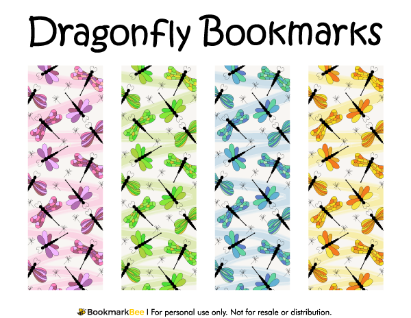 Dragonfly Bookmarks
