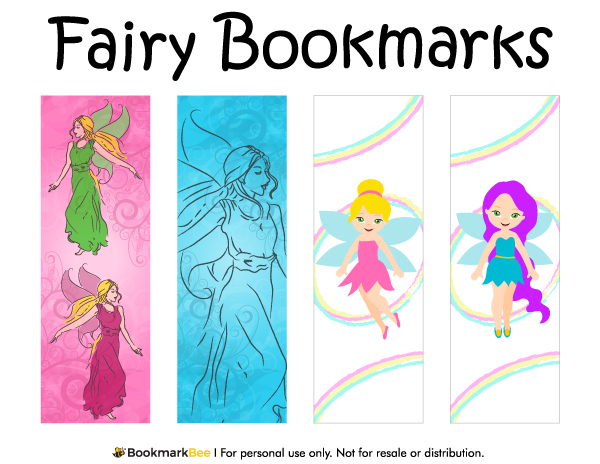 fairy bookmarks coloring pages - photo #34