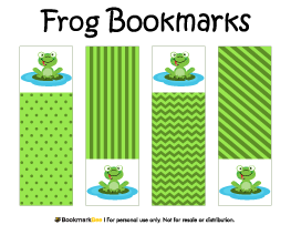 Frog Bookmarks