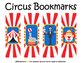 Circus Bookmarks