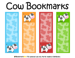 Cow Bookmarks