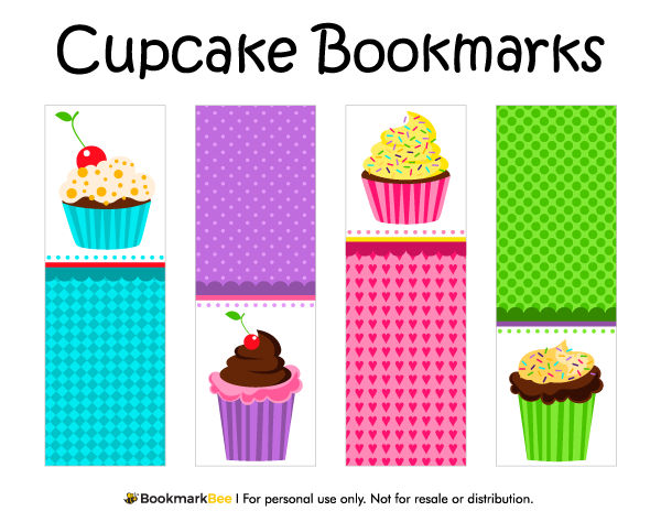 Cupcake Bookmarks