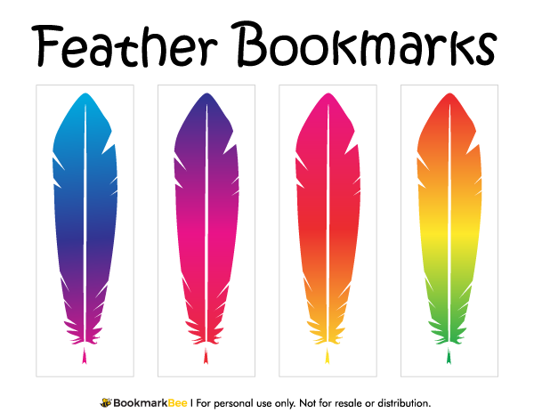 Feather Bookmarks