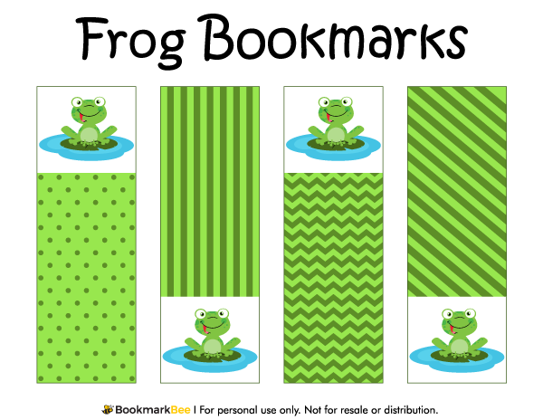 Frog Bookmarks