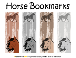 Horse Bookmarks