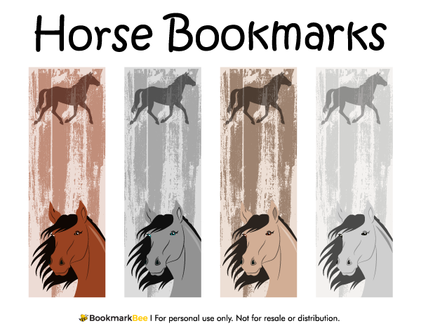Horse Bookmarks