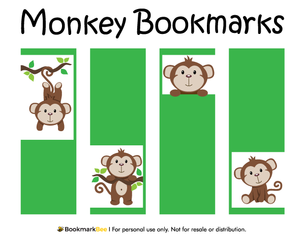 Monkey Bookmarks