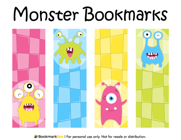 Monster Bookmarks