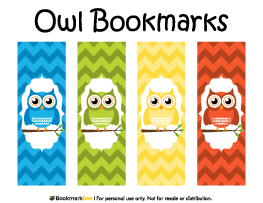 Owl Bookmarks