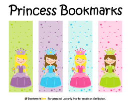 Princess Bookmarks