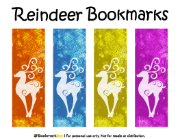 Reindeer Bookmarks
