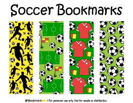 Soccer Bookmarks