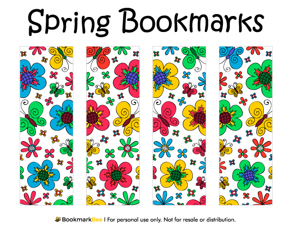 Printable Spring Bookmarks